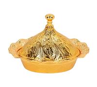 Azucarero, Azucarero Dorado, Retro Exquisito Azucarero Vintage de Aleación de Zinc con Tapa, Azucarero Dorado de Estilo Turco, Café, Té, Azucarero, Salero, para Decoración de Bodas Y Fiestas en el Hog