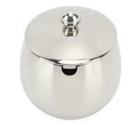 Azucarero Con Tapa Tarro Grande Para Especias, Cuenco Dorado Con Tapa, Azucarero De Acero Inoxidable, Almacenamiento Para Azúcar, Sal, Caramelo, Café, Crema, Edulcorante(Plata)
