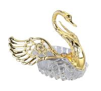 Azucarero De Cristal Con Forma De Cisne, Azucarero Vintage De Estilo Europeo Moderno Para Almacenar Condimentos Delicados Recipiente De Sal Para Cocinas, Restaurantes, Cafeterías Y Bares
