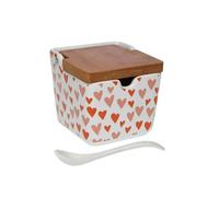 Azucarero Versa Amore Cerámica 8,8 x 8,5 x 8,8 cm - Marca: Versa - EAN: 8420327563590