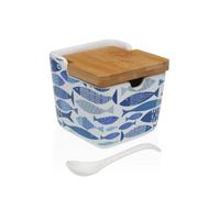 Azucarero Versa Aqua 2 Cerámica 8,8 x 8,5 x 8,8 cm - Marca: Versa - EAN: 8420327567475