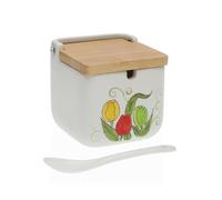 Azucarero Versa Cerámica Bambú Porcelana Dolomita 8 x 8 x 8 cm Tulipán - Marca: Versa - EAN: 8420327558572