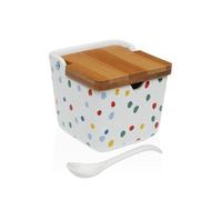 Azucarero Versa Dotty Cerámica 8,8 x 8,5 x 8,8 cm - Marca: Versa - EAN: 8420327567673