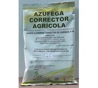 Azufega - Abono Corrector Agricola."Azufre Elemental 1kg - Enmienda Mineral para Suelo y Plantas de Huerto Urbano - Uso Público General"
