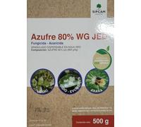 Azufre 80% WG granulado 500g - Sipcam. Fungicida-acaricida preventivo y curativo de plagas y hongos. Apto en agricultura ecológica.