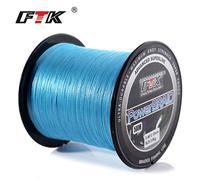 (Azul, 13 lb/0,10 mm) 500 m Cable de pesca trenzado de PE 8-60 lb 0,1-0,4 mm 4 hebras Cable de PE multifilamento