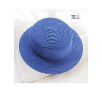 (Azul-55-60cm) 2020 Sombrero de sol de verano para padres e hijos, estilo europeo americano, estilo playero, color