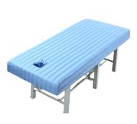 Azul,60x180cm/1.9x5.9ft,Mesa De Masaje Transpirable Con Orificio Para La Cara,Funda De Cama De Belleza Reutilizable Lavable, Funda De Cama De Spa Sábana De Masaje