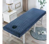 Azul,70x185cm/2.2x6ft,Hojas De Mesa De Masaje Cubierta De Cama Reutilizable Con Orificio De La Cara, Grueso Sábana Elástica De Masaje Masaje Cubierta De Cama De Masaje