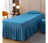 Azul,75x190cm/29.5x74.8in,Lámina De Masaje,Cubierta De Cama De Masaje Con Orificio Para La Cara De Algodón Lavable Mesa De Masaje Falda De La Cama Envolvente Para La Cama