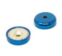 Azul A Magnet de Bote de Neodimio Tipo Para Artes, Manualidades, Fabricación de Modelos, Bricolaje, Pasatiempos, Oficina Y Hogar - 32mm de Diámetro