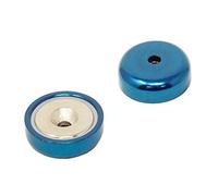 Azul A Magnet de Bote de Neodimio Tipo Para Artes, Manualidades, Fabricación de Modelos, Bricolaje, Pasatiempos, Oficina Y Hogar - 25mm Dia - Paquete de 4