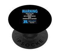 Azul ADVERTENCIA: Truth Telling Villain Blue Graphic PopSockets PopGrip Adhesivo