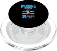 Azul ADVERTENCIA: Truth Telling Villain Blue Graphic PopSockets PopGrip para MagSafe