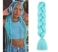 Azul Agua Extension Per Treccine Africane 24" Ombre Jumbo Treccia Extension Capelli Fibra Sintetica Treccia Di Scatola Crochet Twist Intrecciare