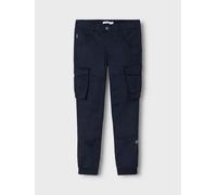 Azul Ajuste Regular Pantalones Cargo