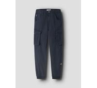 Azul Ajuste Regular Pantalones Cargo