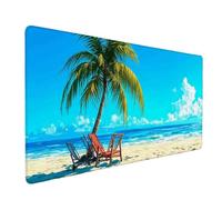 Azul Alfombrilla Ratón XXL 1000 x 500 mm Mar Alfombrilla Escritorio con Bordes cosidos Mouse Pad Impermeable, Antideslizante Protector Escritorio Accesorios Gaming, para Oficina, Estudio, Juegos s6742