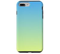 Azul Amarillo Ombre Gradient Chic Modern Trendy Fade Carcasa para iPhone 7 Plus/8 Plus