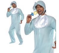 Azul Bebé Disfraz Hombre Mujer Disfraz Mono Traje