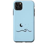 Azul Bebé - Luna Surfing Playa Verano Olas Océano Carcasa para iPhone 11 Pro MAX