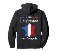 Azul Blanco Rojo Francia A Los franceses Patriota Humor Sudadera con Capucha