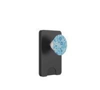 Azul Bold Flores Hojas Patrón De Hojas Azul Claro Floral PopSockets PopWallet para MagSafe