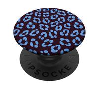 Azul Borgoña Leopardo Estampado Guepardo Lindo Estética Femenina Y2K PopSockets PopGrip Adhesivo
