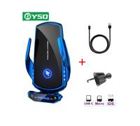 (Azul) Cargador de coche inalámbrico de 20 W para iPhone 12 13 14 Pro Max Xiaomi Mi 13 12 11 Samsung