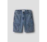 Azul Cargo Pantalones Cortos Vaqueros
