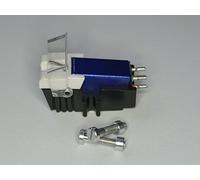 Azul Cartucho y diamante lápiz óptico con the correctas tornillos para soporte para PIONEER PL 335, PL 120, PL 30, PL 320, PL 4, PL 445, PL 5, PL 6, PL 600, PL 620, PL 640, PL 7, PL 707, PL 740, PL 750, PL L1000, Tocadiscos Recolector, aguja
