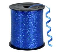 Azul Cinta Que Se Encrespa, Brillante Metálico Rollo de Cinta Rizada de La Cinta Del Globo para Fiesta, Decoración de boda, Florista, Manualidades y Envoltura de Regalo(500 Yardas)