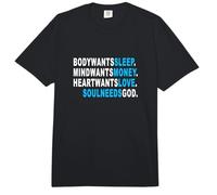 Azul Color Alma Necesita Dios Gráfico Azul Comfort Colors Adult Heavyweight T-Shirt