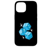 Azul Color Lucky Heart Blue Graphic Carcasa para iPhone 15