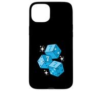 Azul Color Lucky Heart Blue Graphic Carcasa para iPhone 15 Plus