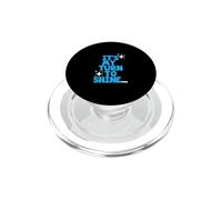 Azul Color My Turn To Shine Gráfico Azul PopSockets PopGrip para MagSafe