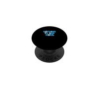 Azul Color Nada Que Ver Aquí Gráfico Azul PopSockets PopGrip Adhesivo