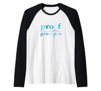 Azul Color Proof Over Promises Gráfico Azul Camiseta Manga Raglan