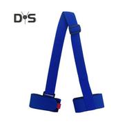 (azul) Correa de esquí y porta bastones Correa de transporte de esquís Eslingas de hombro para esquís