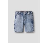 Azul Corte Holgado Pantalones Cortos Vaqueros