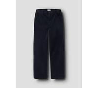 Azul Corte Skater En Corduroy Pantalones