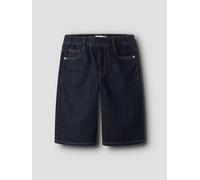 Azul Corte Skater Shorts Estilo Bermuda