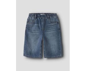 Azul Corte Skater Shorts Estilo Bermuda