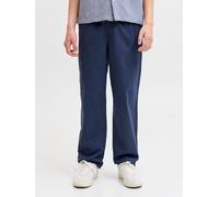 Azul Cotton/Linen/Elastane Pantalones Holgados Corte Wide Leg Boys 140 EU