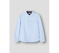 Azul De Algodón Camisa