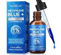 Azul de Metileno Solución de 1% Methylene Blue con Pipeta 60 ml, Ultraalta pureza, con Vitamina C & Stevia | Testado en Laboratorio | Sin Formaldehído| Botella de vidrio | Methylene