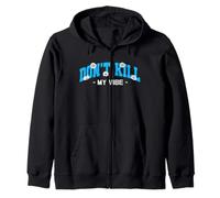 Azul Don't Kill My Vibe Gráfico Azul Sudadera con Capucha