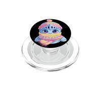 Azul Elefante Retrato Animal Lover Graphic Gafas Rosa PopSockets PopGrip para MagSafe