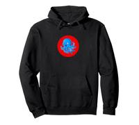 Azul Enojado Pulpo Animales Marinos Rojo Lindo Regalo Amante Sudadera con Capucha