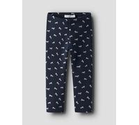 Azul Estampado Con Brillo Leggings